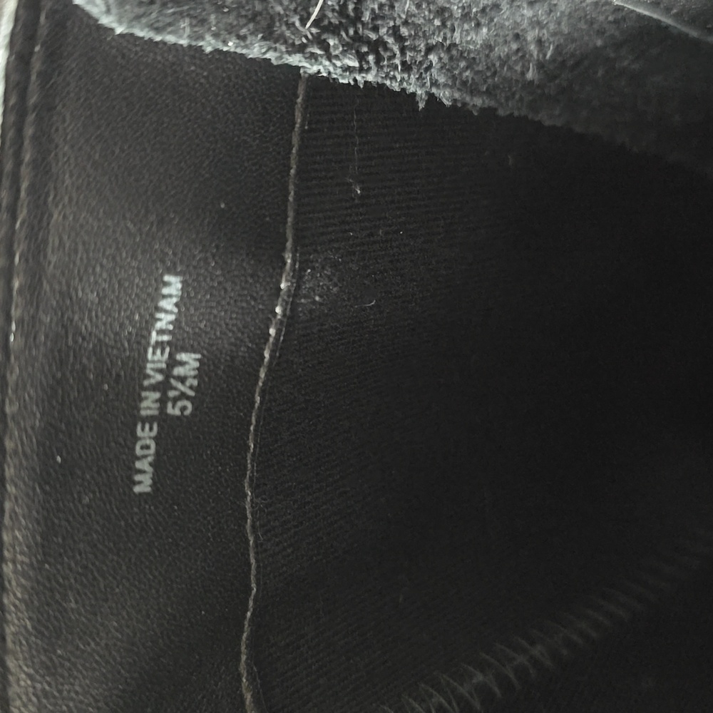 New condition! kate Spade New Pork Ronnie Riding Boot Black Leather Size 5.5 M - Picture 2 of 7